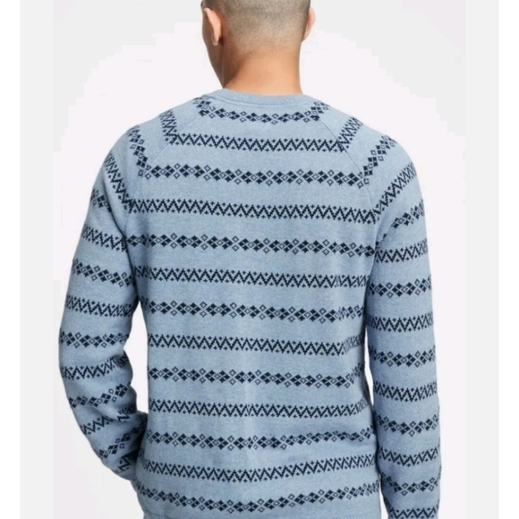 NEW Gap Men's Lightweight Sweater Blue Heather Crew Neck size XXL 2XL - Picture 2 of 3